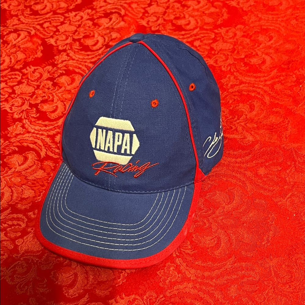 NAPA Racing Ron Capps NHRA Adjustable Hat Blue Red Embroidered Motorsports Cap